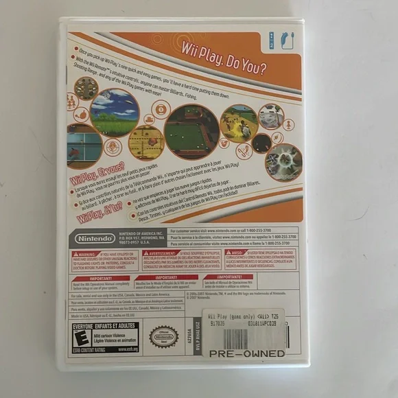 🆓 FREE When Bundled- Nintendo Wii Play Pre-owned Video Game - Picture 5 of 10